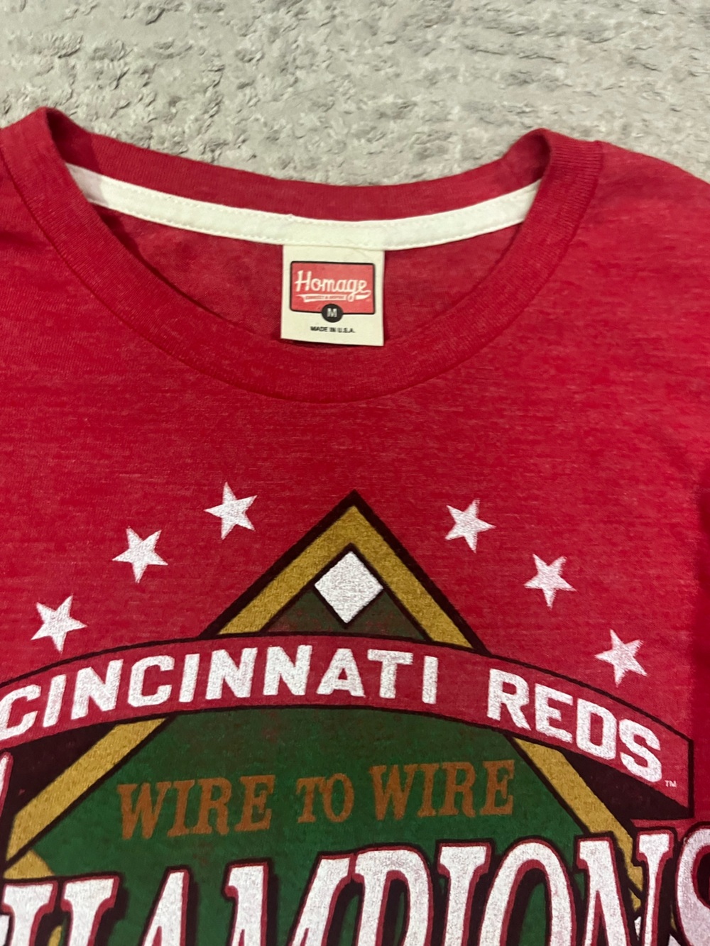 Homage Cincinnati Reds Tee - Picture 5 of 7